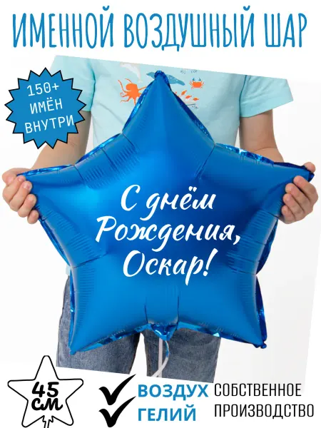 AnyBox Воздушный шар с именем Оскар
