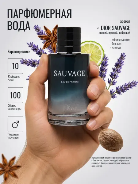 ANYLADY PARFUM Духи мужские DIOR SAUVAGE 100 мл