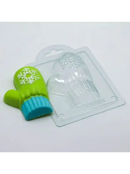 AnyMolds Варежка со снежинкой правая форма пластиковая V2