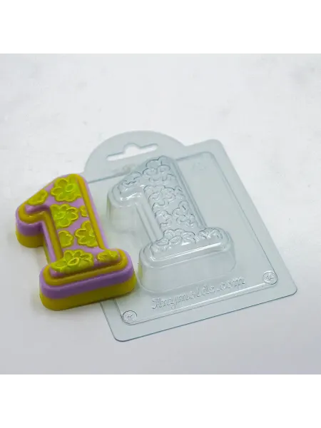 AnyMolds Единичка форма пластиковая для мыла