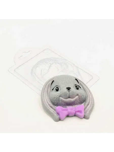 AnyMolds Пластиковая форма для мыла и шоколада Зайчик ушастик