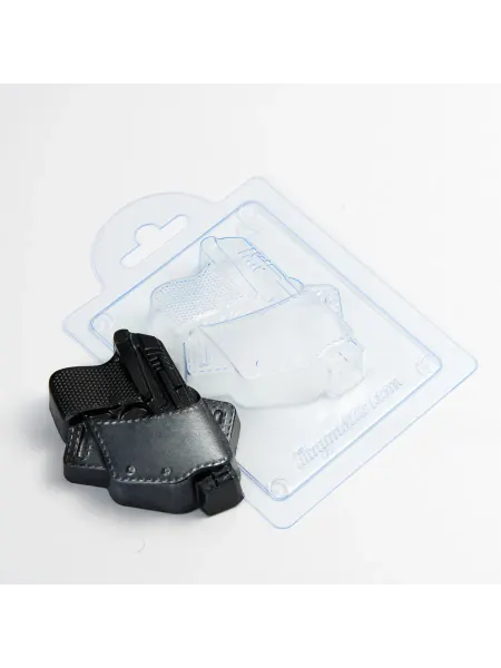 AnyMolds Пистолет в кобуре форма пластиковая