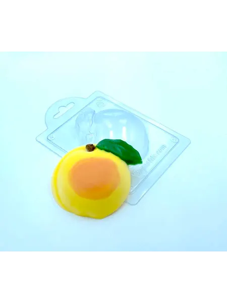 AnyMolds Персик с листиком форма пластиковая