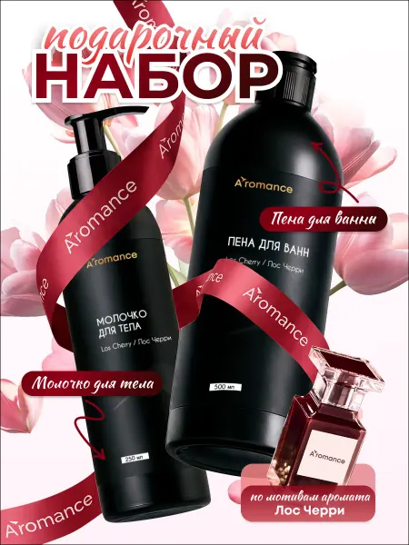 Aromance Выгодный набор парфюмированное молочко и пена для ванны