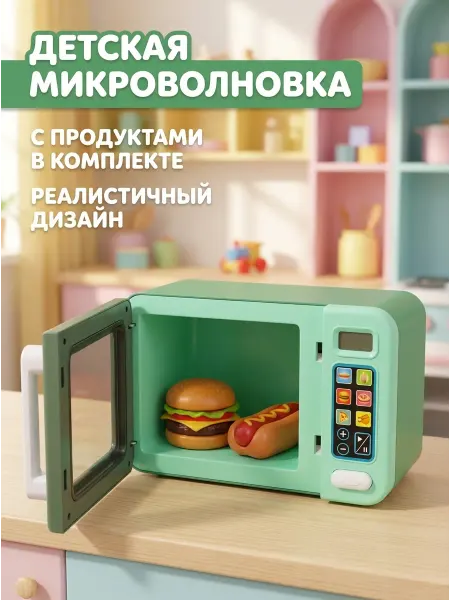 Детская микроволновка игрушечная бытовая техника