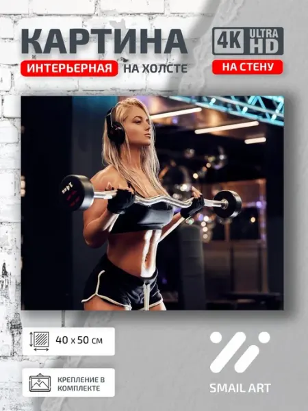 Smail Art Картина на стену Спорт fitness для офиса атмосфера