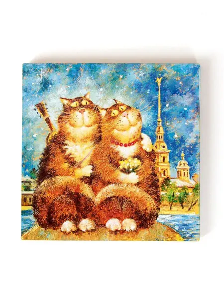 Artangels.Originals Магнит керамический на холодильник "Счастье есть"