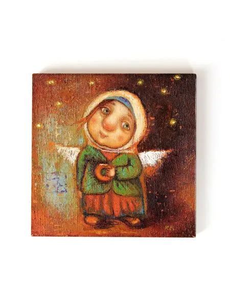 Artangels.Originals Магнит керамический на холодильник "Поделюсь счастьем"