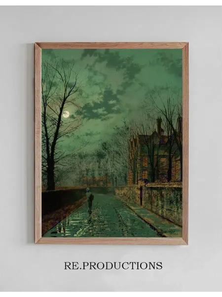 Re.productions Постер A lane near Chester - John Atkinson Grimshaw