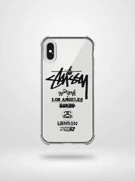 ATW Защитный чехол на iPhone X и XS силиконовый STUSSY