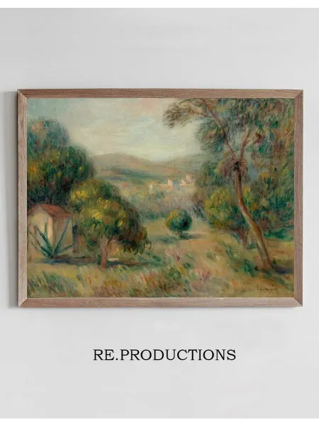 Re.productions Постер Paysage aux oliviers - Pierre-Auguste Renoir