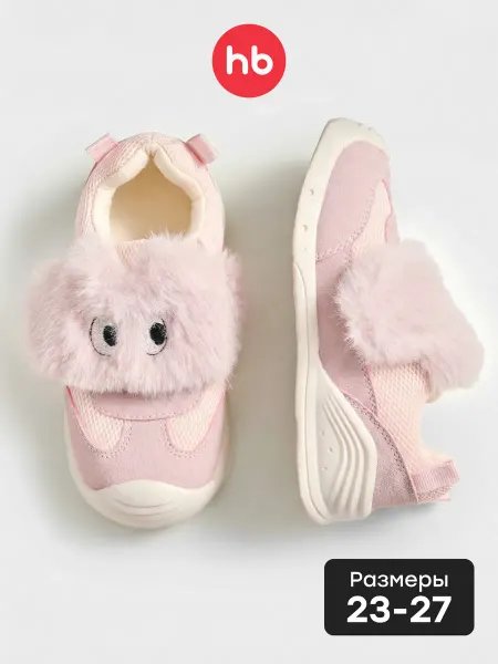 Happy Baby Кроссовки детские для девочки на липучке
