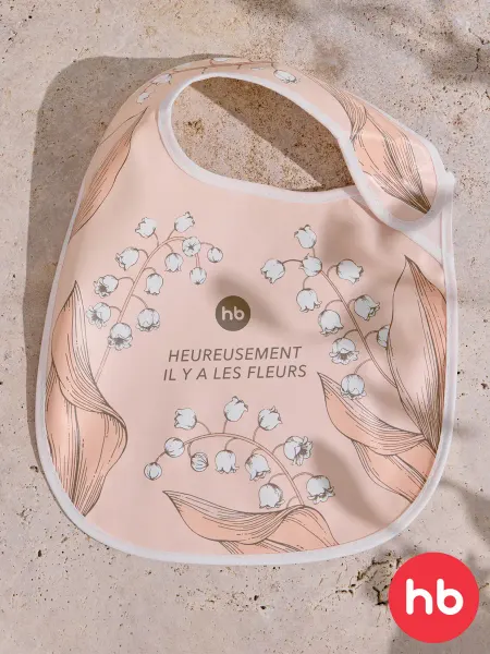 Happy Baby Слюнявчик на липучке