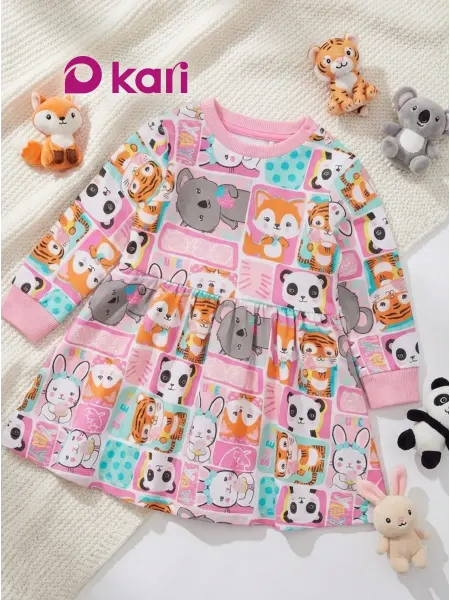 Kari baby Платье для новорожденных девочек с длинным рукавом