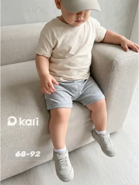 Kari baby Шорты для мальчика в садик серые