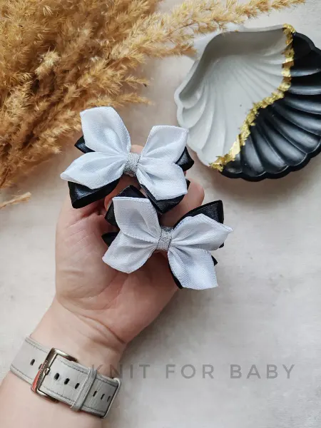 Knit for baby Банты для волос школьные