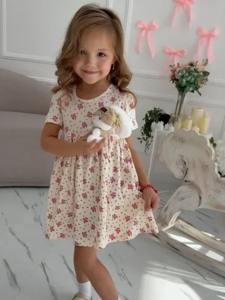 Babykiss Платье трикотажное в садик