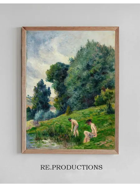 Re.productions Постер Moulineux, les baigneurs - Maximilien Luce