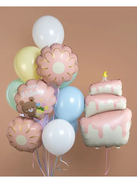 Grabo Balloons Набор воздушных шаров c Тортиком