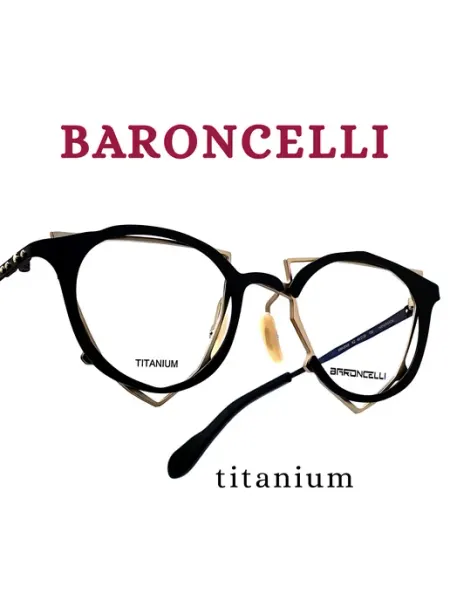 BARONCELLI Оправа для очков круглая стильная итальянская
