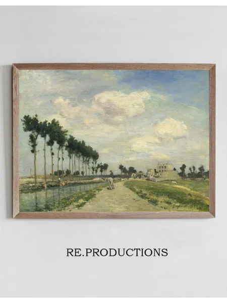 Re.productions Постер The Towpath - Johan Barthold Jongkind