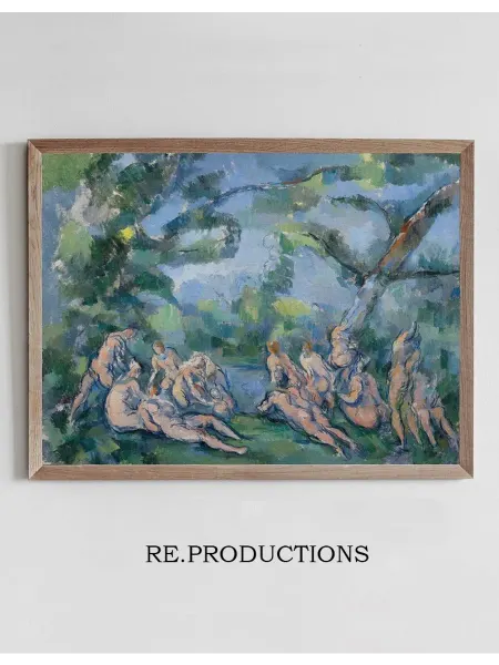 Re.productions Постер The Bathers - Paul Cézanne