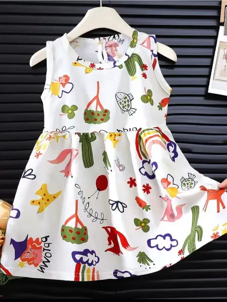 Bazar Mir Платье детское в садик повседневное летнее пляжное