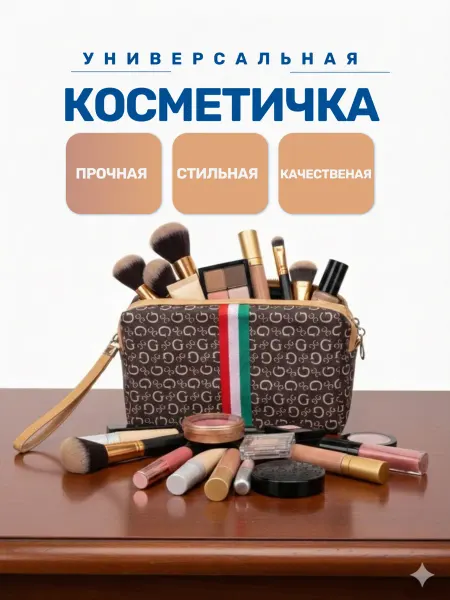 SW Beauty Косметичка с ручкой маленькая сумка для мелочей и косметики