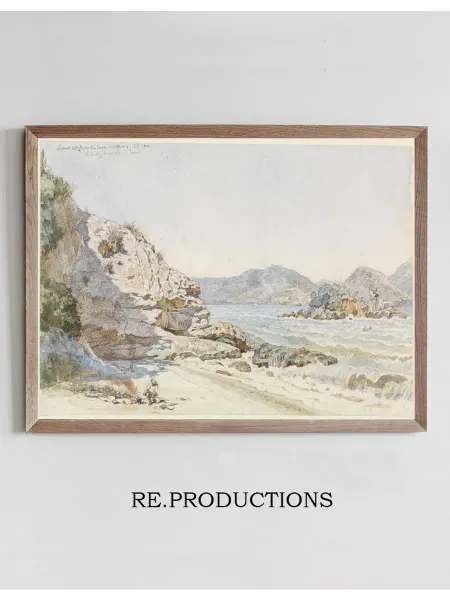 Re.productions Постер Meeresbucht bei Rio de Janeiro - Ferdinand Keller