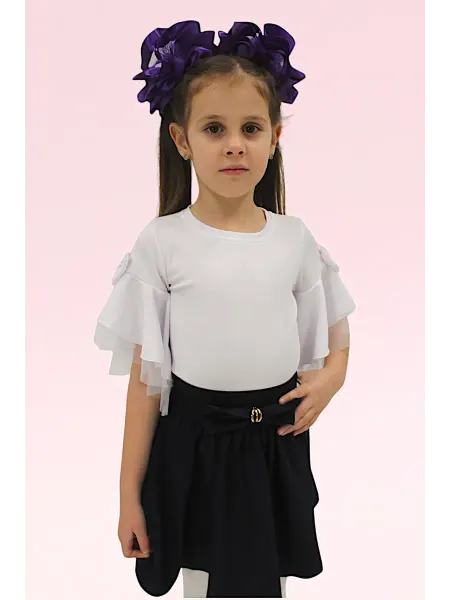 Bellis-Kids Банты большие пышные на резинке из атласа и фатина 2 шт
