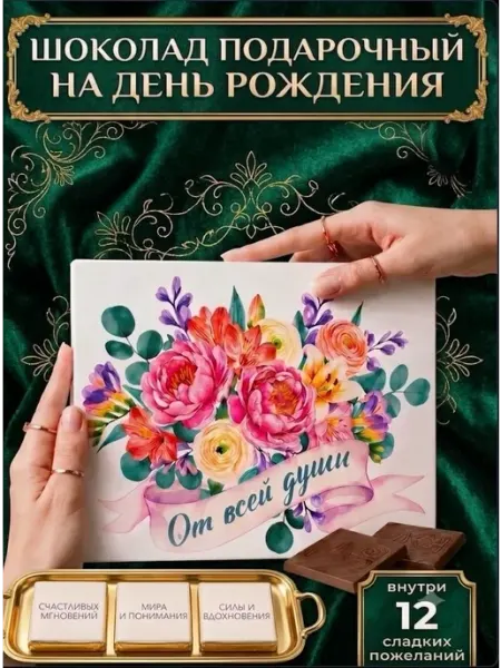 Счастливая мануфактура Подарок женщине на день рождения подарочный набор конфеты