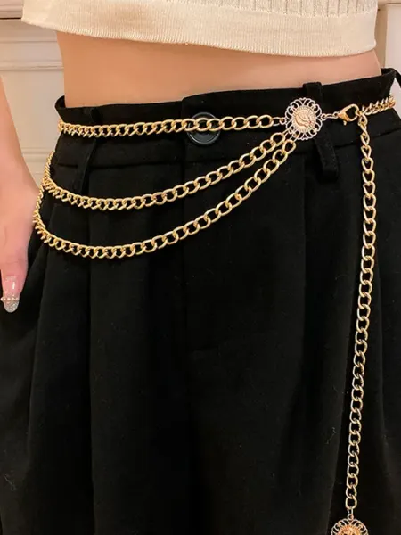 Belt Rose Пояс цепочка для платья и брюк