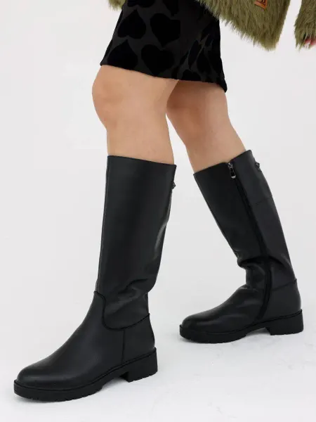 Beon Wear Сапоги зимние с мехом на низком каблуке