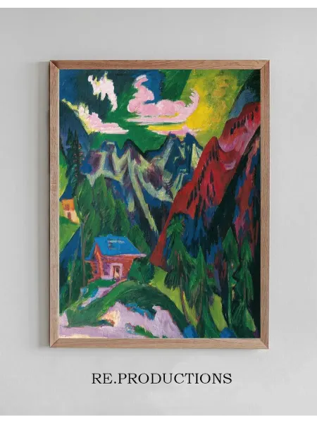 Re.productions Постер Die Klosterser Berge - Ernst Ludwig Kirchner