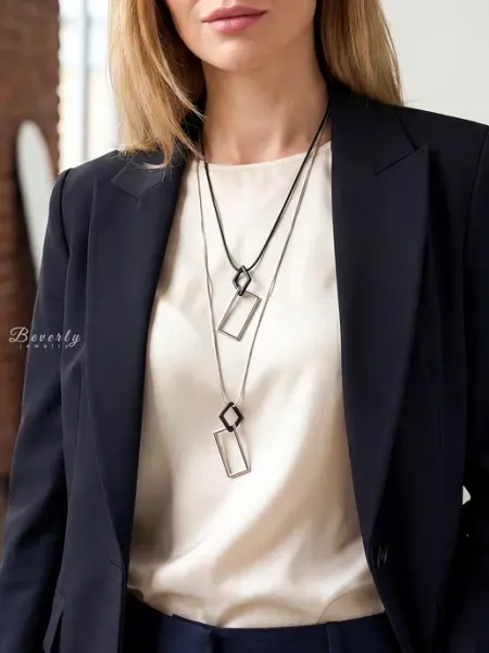 Beverly jewelry Подвеска на шею длинная на цепочке бижутерия