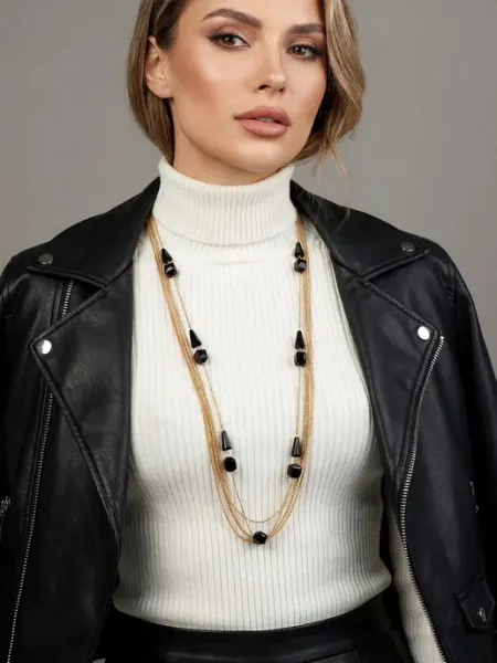 Beverly jewelry Колье длинное бижутерия на шею