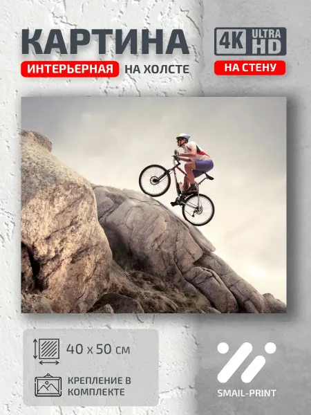 Jz Like Картина на стену велосипед камни bike stones