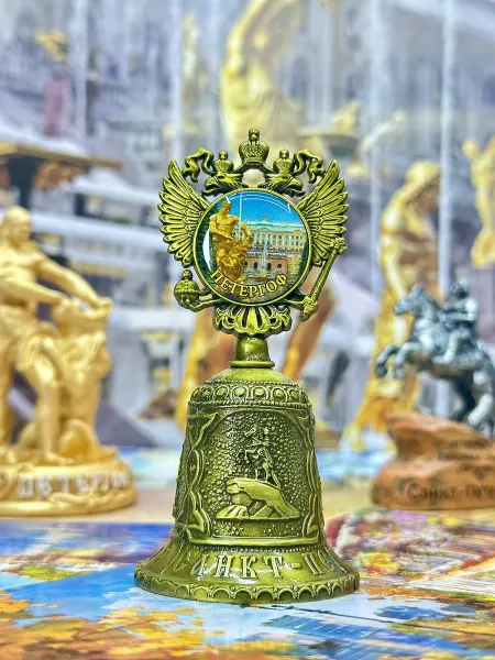 Bjorn Колокольчик металлический, сувенир "Петергоф"