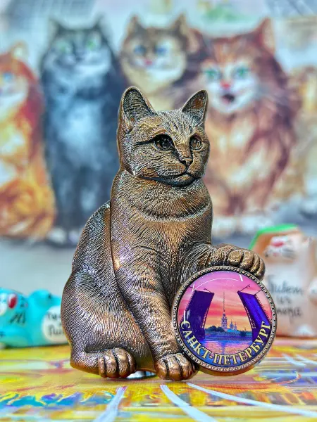 Bjorn Магнит "Кот", сувенир Санкт-Петербург, Питер