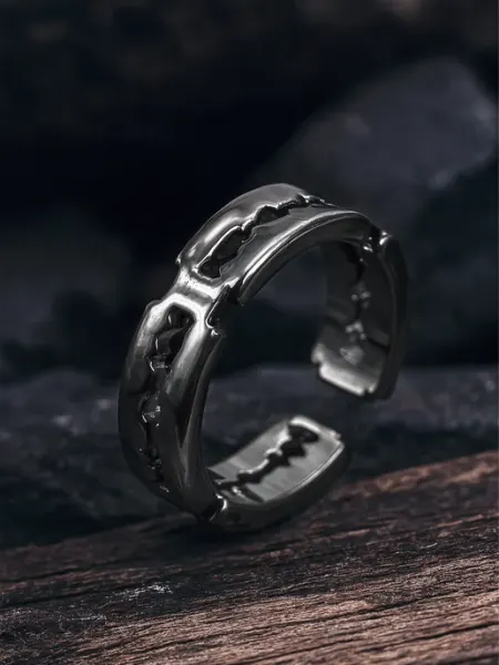 LAWE GOTHIC Разъемное готическое кольцо лезвие Razor Blade
