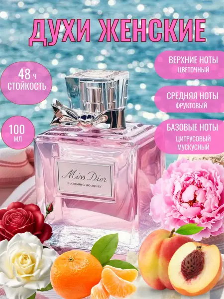 Духи женские Диор Blooming Bouquet 100 мл Miss Dl0R