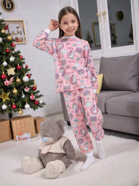 Bonifacio kids Пижама детская с единорожками