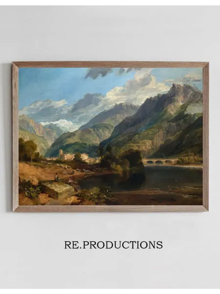 Re.productions Постер Bonneville, Savoy - Joseph Mallord William Turner