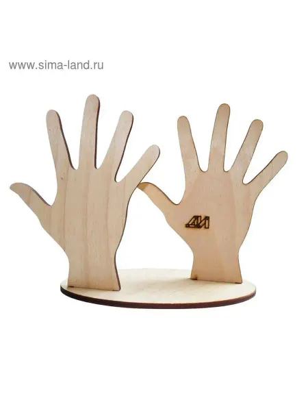 Деревянные Игрушки Подставка для игрушек "Пальчиковый театр. Ручки"