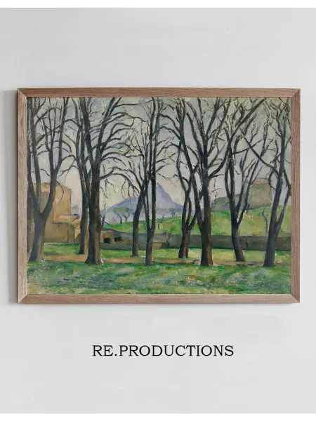 Re.productions Постер Chestnut Trees at Jas de Bouffan - Paul Cézanne