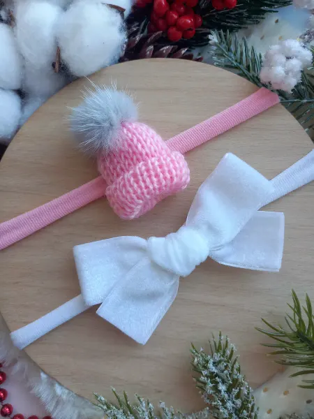 LITTLE KINGDOM BOWS Новогодний набор повязок, 2шт