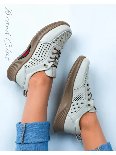 Brand Club Облегченные кеды из экокожи в сеточку