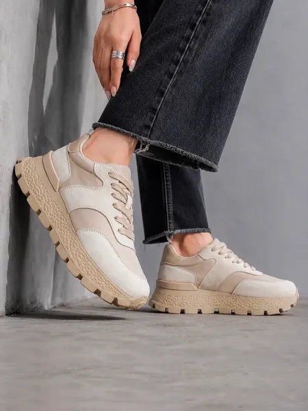 Brash Shoes Кроссовки из натуральной замши на платформе