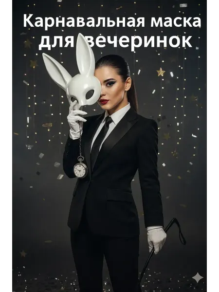 Bravolo1 Карнавальная маска для лица кролик