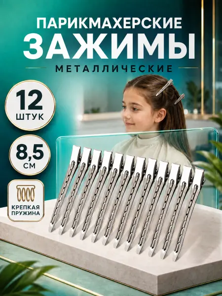 Bsc-opt Зажимы для волос парикмахерские металлические заколки